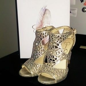 Jessica Simpson Stilleto Heels Gold